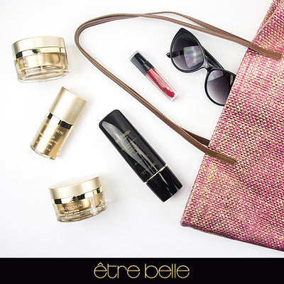 Look de moda y maquillaje: glamour con oro y caviar