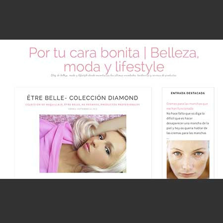 El Blog “Por tu cara bonita” recomienda être belle