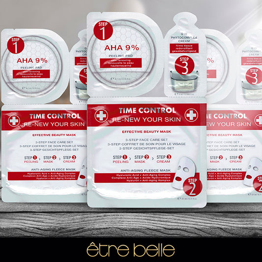 set de tres pasos time control de être belle cosmetics españa