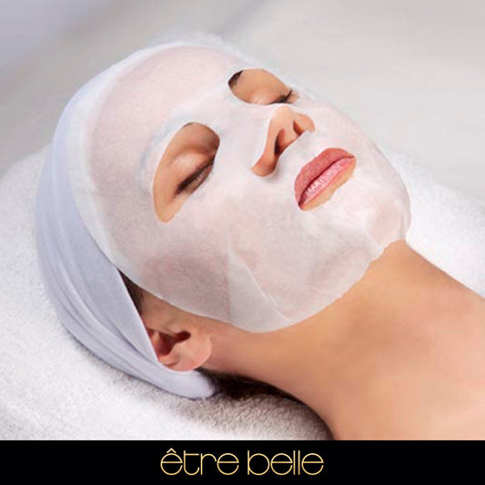 Tratamiento de belleza con velos faciales