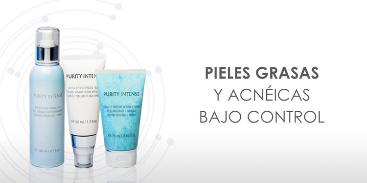 Línea cosmética Purity Intense de être belle para pieles grasas o con tendencia acneica