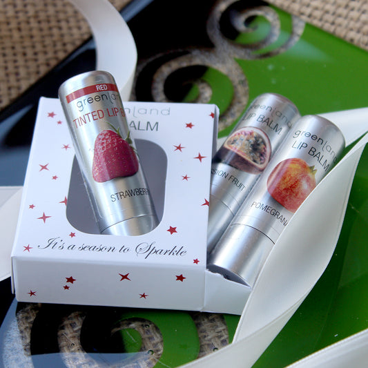 Trio mixto balsamos labiales naturales y color