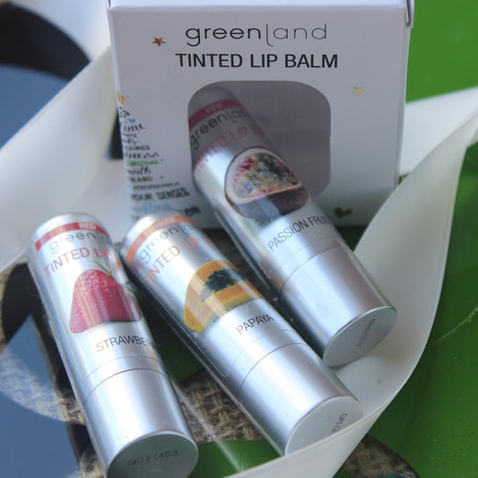 Trio balsamos labiales con color