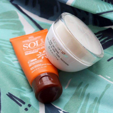 Duplo Purewhite Day Cream + Protección Solar facial SPF50